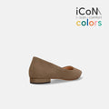 30%OFF：iCoN COLORS：ポインテッドトゥ スエード フラットシューズ（C20142）トープS/mamian（マミアン）