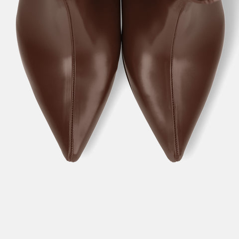 35% OFF: 2023AW: Pointed toe short boots (5736) D brown