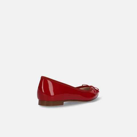 10% OFF: 2024SSBI: Pointed Toe Flat Ballet Shoes (1333) Red E