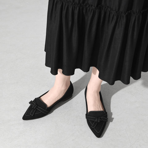 44% OFF: 2022AW: Instep Strap Flat Shoes (m17005) Black