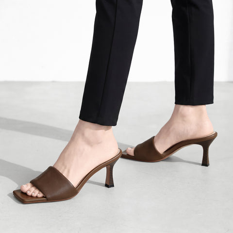 30% OFF: 2022SS: Mesh Design Clear Heel Mule (m96103) Black MS