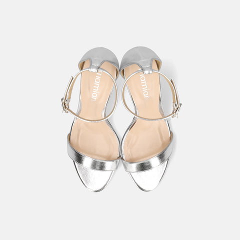 15% OFF: 2024SS: High Heel Line Sandals (3570) Silver