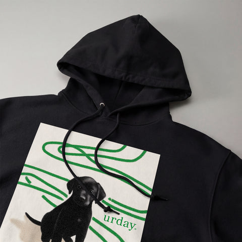 予約：urday【dog】アートワークスウェットプルパーカ（u-a-spk-0001-09）ホワイト