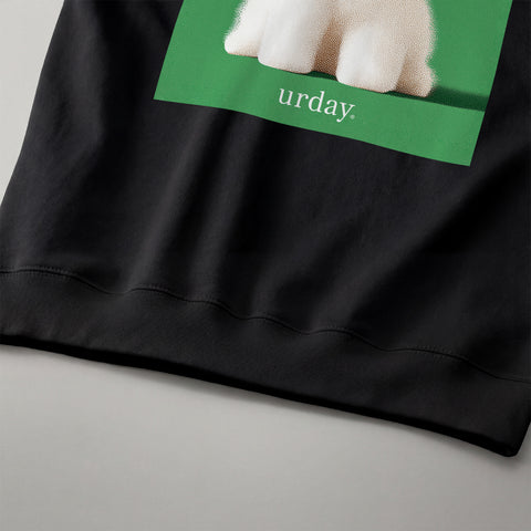 予約：urday【cat】アートワークスウェットシャツ（u-a-sw-0001-04）ブラック