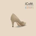 30%OFF：iCoN COLORS：ポインテッドトゥ スエード パンプス（C76532）ジンジャー/mamian（マミアン）