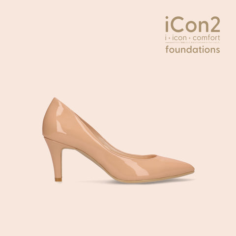 iCon2 Foundations 2024：ポインテッドトゥ パンプス（F7203）メルティコーラル/mamian（マミアン）