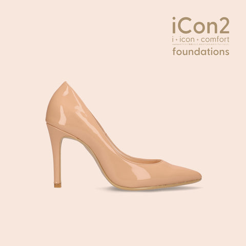 iCon2 Foundations 2024：ポインテッドトゥ パンプス（F970）メルティコーラル/mamian（マミアン）