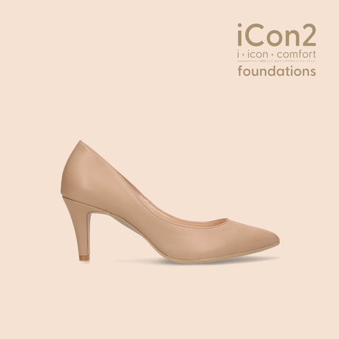 iCon2 Foundations 2024：ポインテッドトゥ パンプス（F7203）モイストメープル/mamian（マミアン）